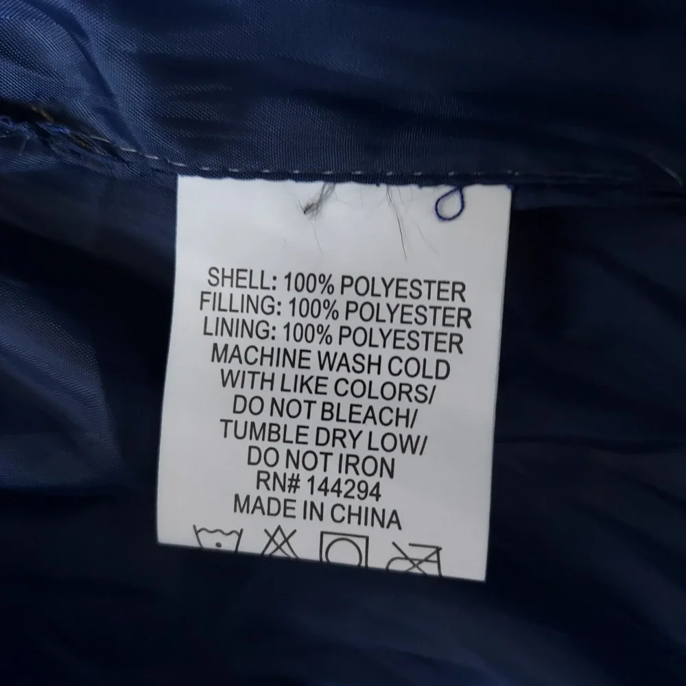 82 DEGREES FAHRENHEIT Men's Size Medium Hooded Waterproof Navy Blue‎ Jacket